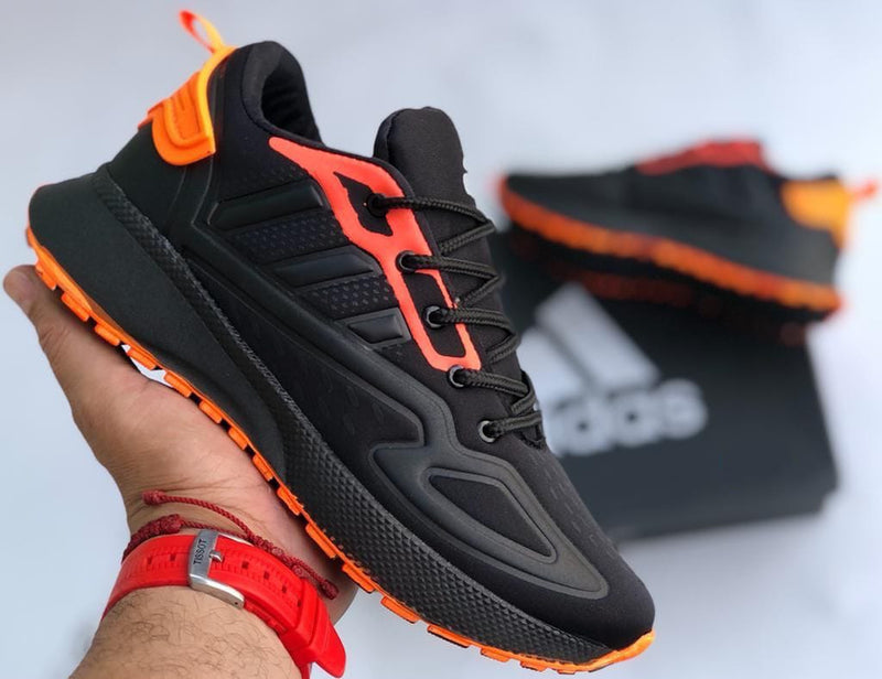 Adidas 2K Negro Naranja Caballero - SUPER PROMOCION