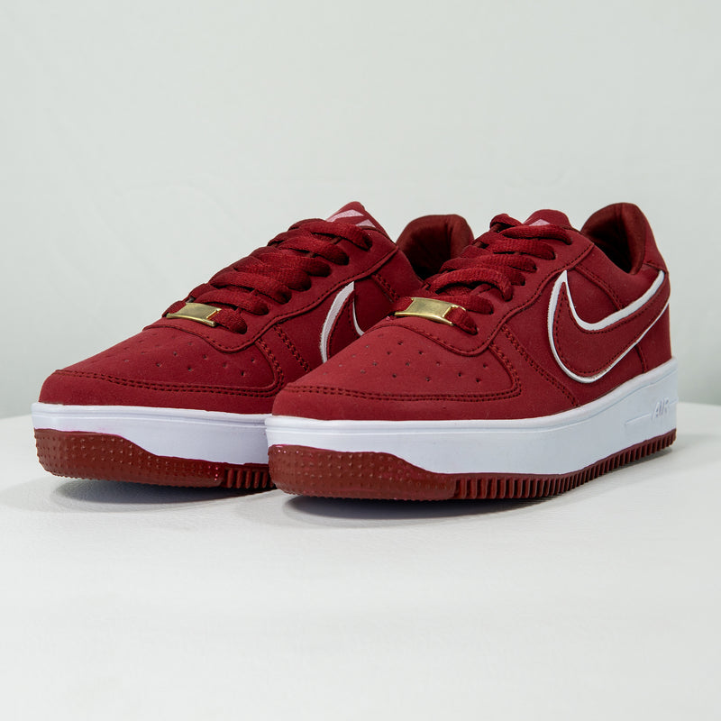 TENIS NIKE  SNEAKERS F1 VINOTINTO CALZAD - SUPER PROMOCION