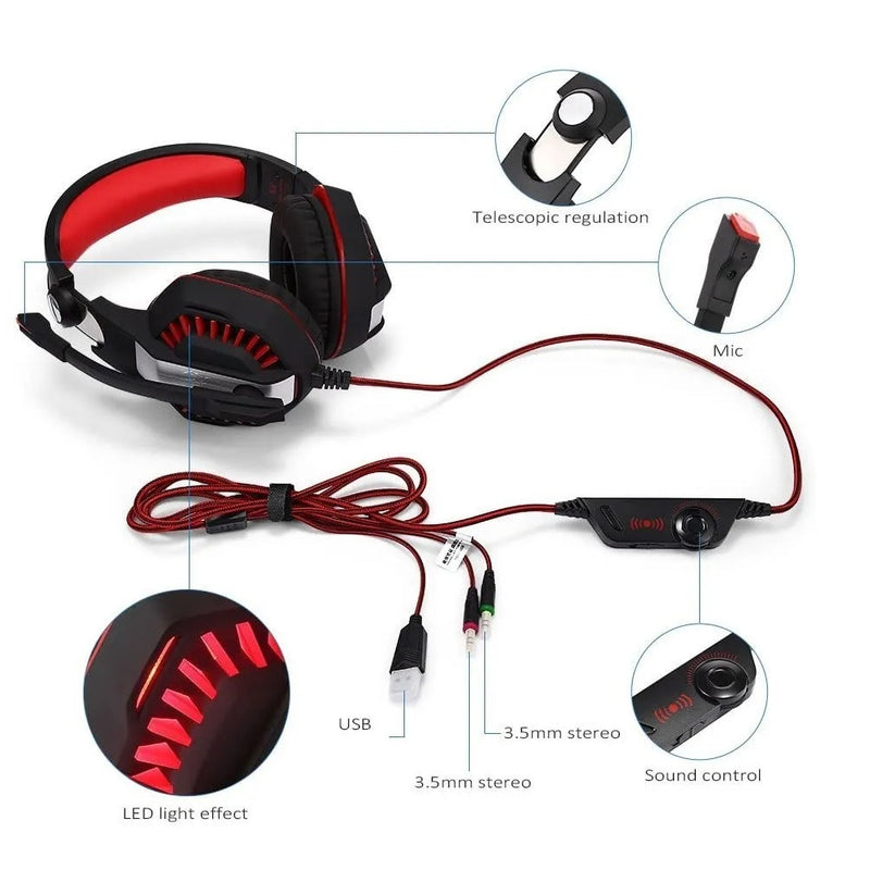 Audifonos Gamer En Diadema Kotion G2000