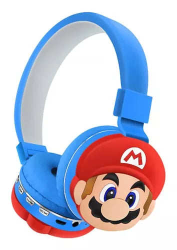 Audifonos Diadema Niños Bluetooth Super Mario Bros