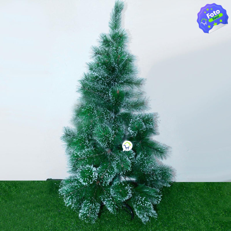 Arbol Navidad Pomposo Tupido 1.20 m 90 Ramas Efecto Nevado YG5353