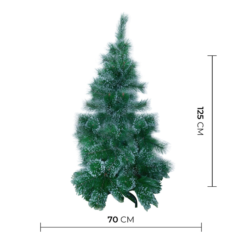 Arbol Navidad Pomposo Tupido 1.20 m 90 Ramas Efecto Nevado YG5353