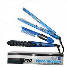 Combo Nano Titanium Plancha, Peine Y Riz