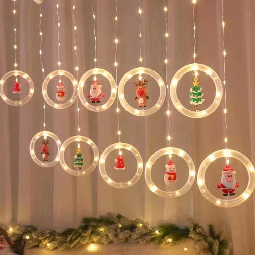 EXTENSION X3 MTRS AROS LED FIGURAS DE NAVIDAD