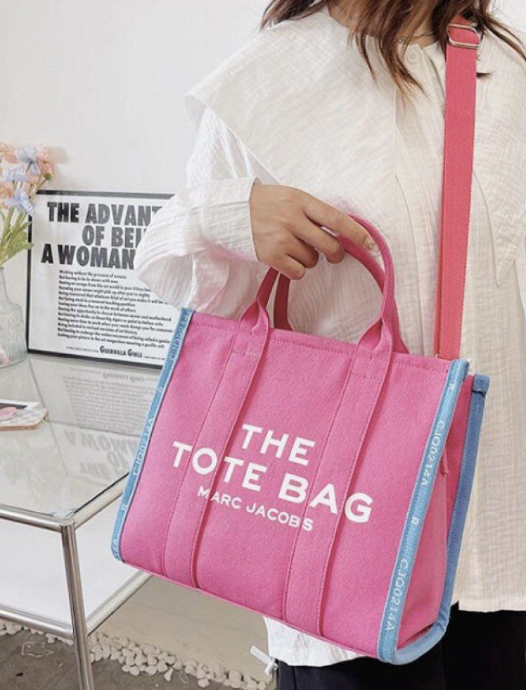 Bolso Tote Bag 4A lona rosado