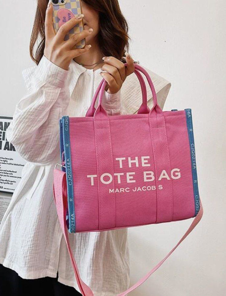 Bolso Tote Bag 4A lona rosado